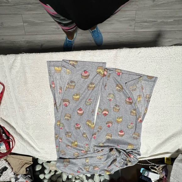 Printed wide leg loungewear - simple pleasures- medium B9-6 - Picture 2 of 6